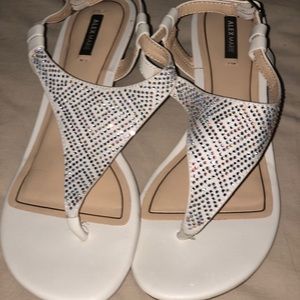 Sparkling White Sandals
